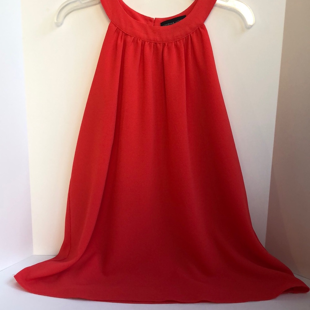 Adrienne Vittadini halter swing lined tank top size XS